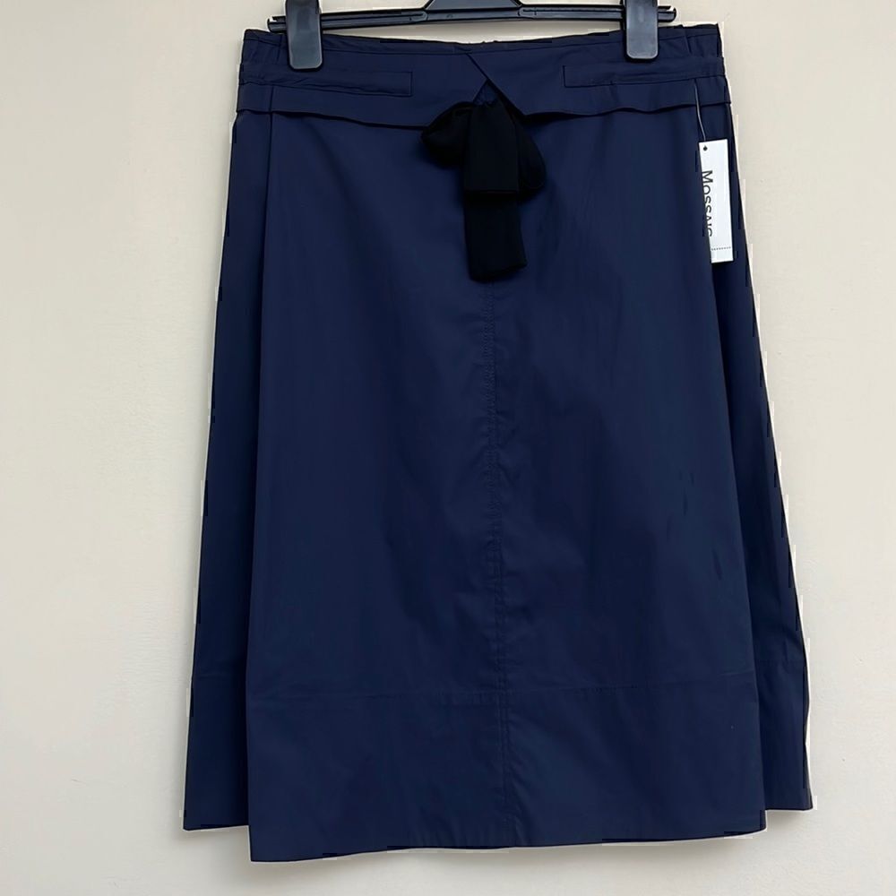 NWT MOSSAIC Navy Blue Skirt Size 0